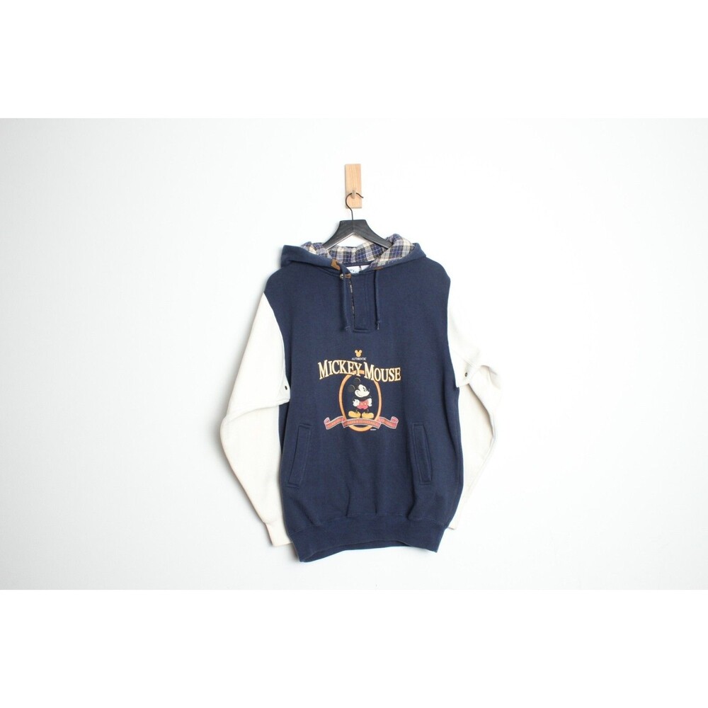 Vintage 1990's Disney Mickey and Company Distressed Hoodie Sweatshirt - Large